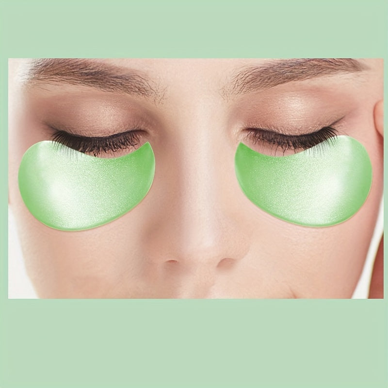 Máscara para Olhos com Aloe Vera e Colágeno - 60 Unidades, Hidratação e Nutrição, Suaviza Rugas e Acalma a Pele dos Olhos, Cuidados para Pele Seca