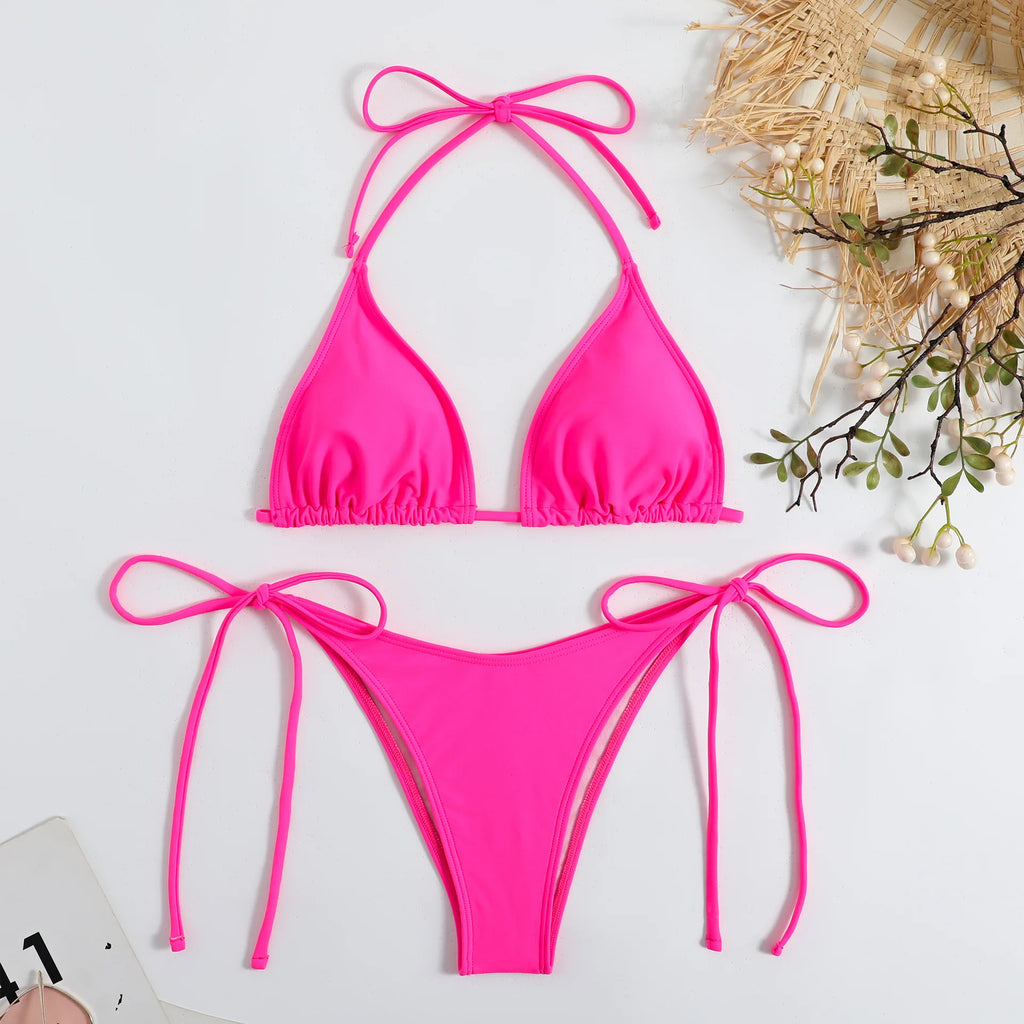 Conjunto de Biquíni Sexy com Tanga