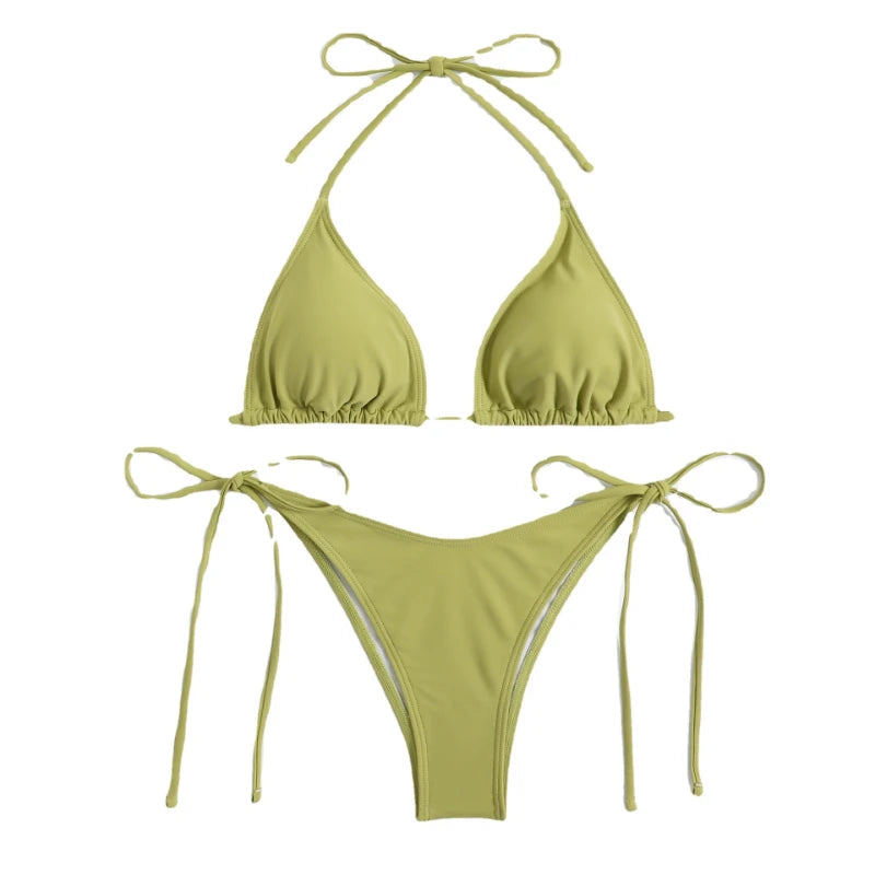 Conjunto de Biquíni Sexy com Tanga