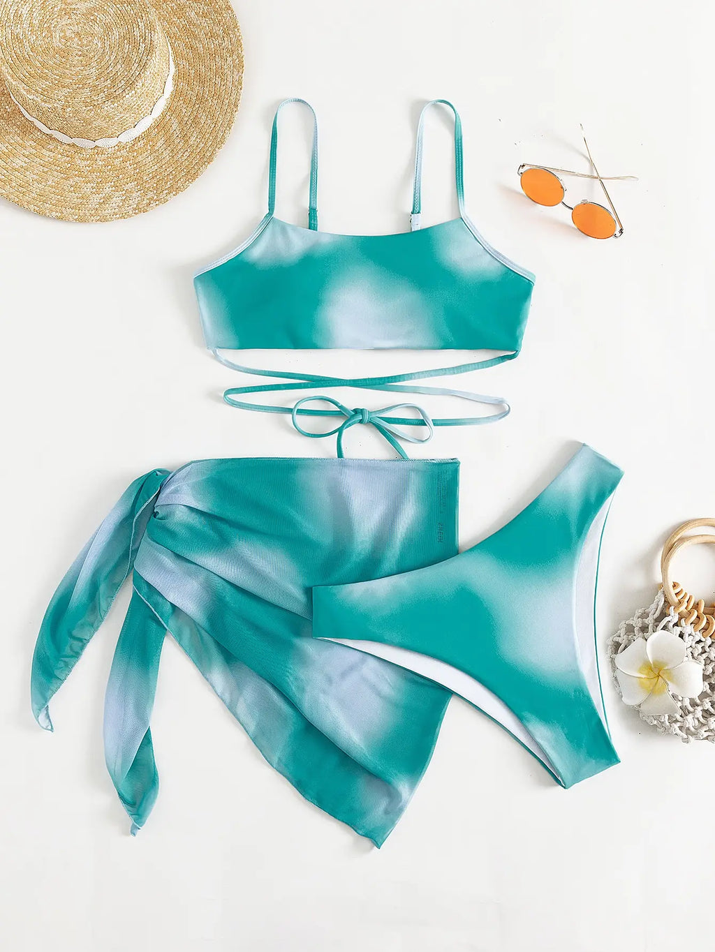 Conjunto de biquíni com 3 peças