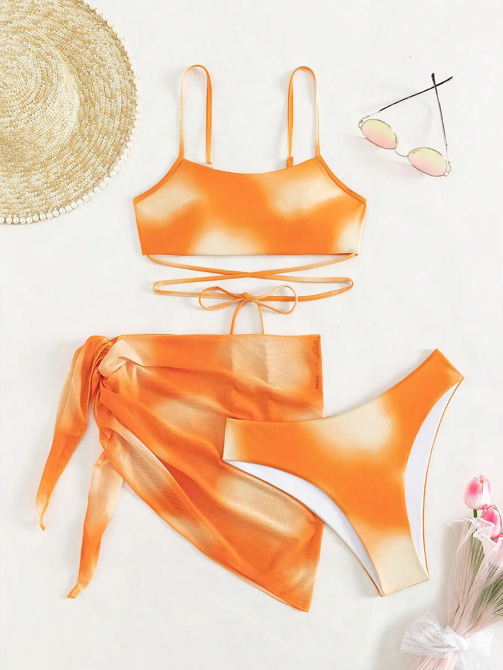 Conjunto de biquíni com 3 peças