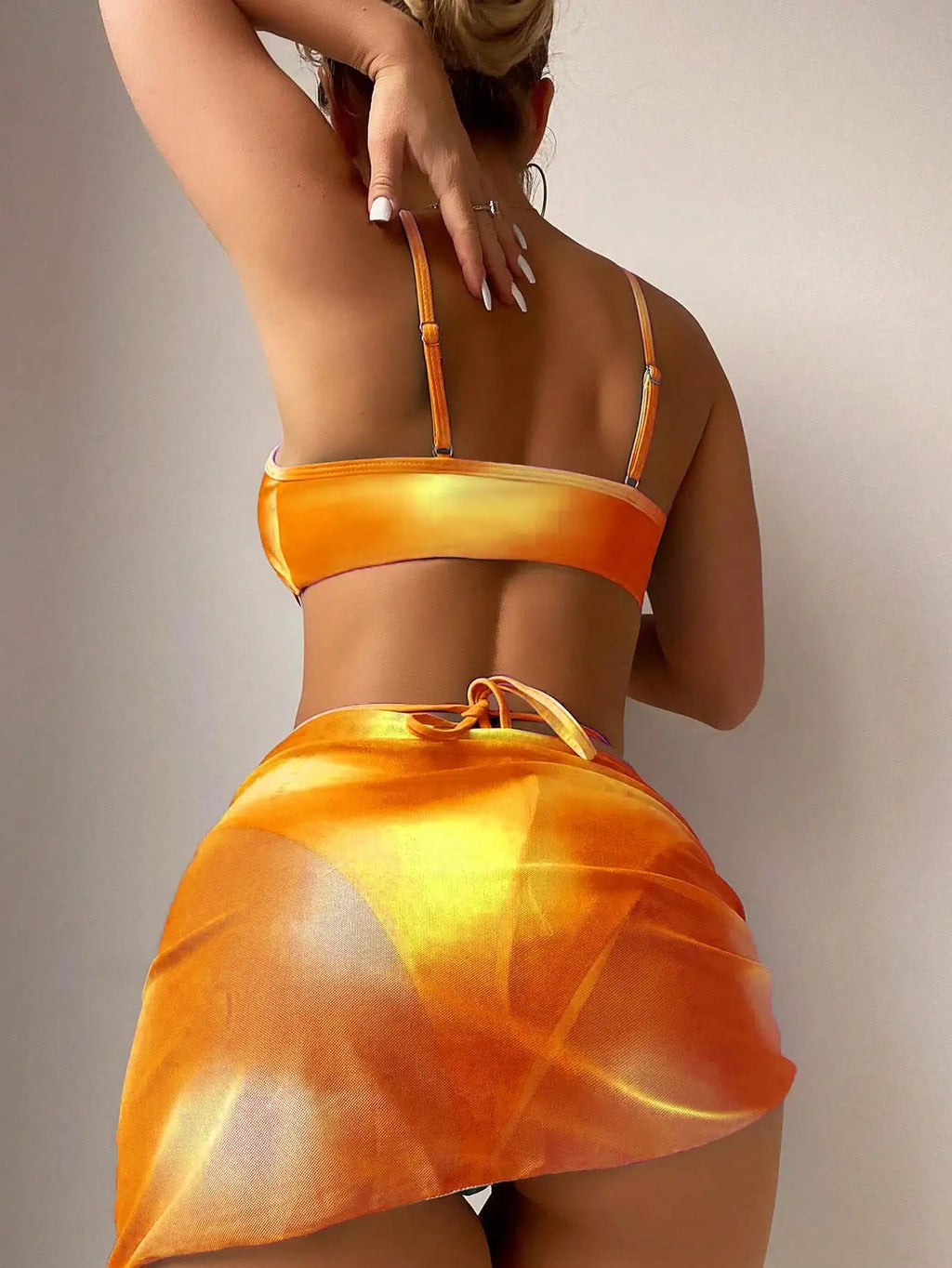 Conjunto de biquíni com 3 peças