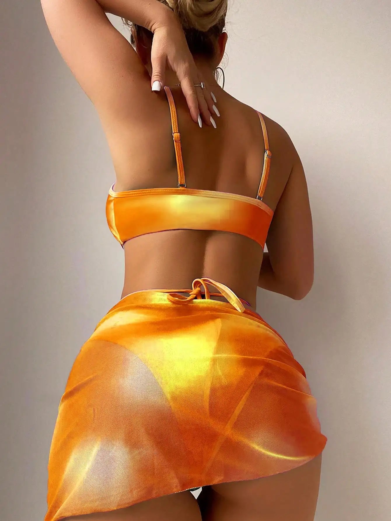 Conjunto de biquíni com 3 peças